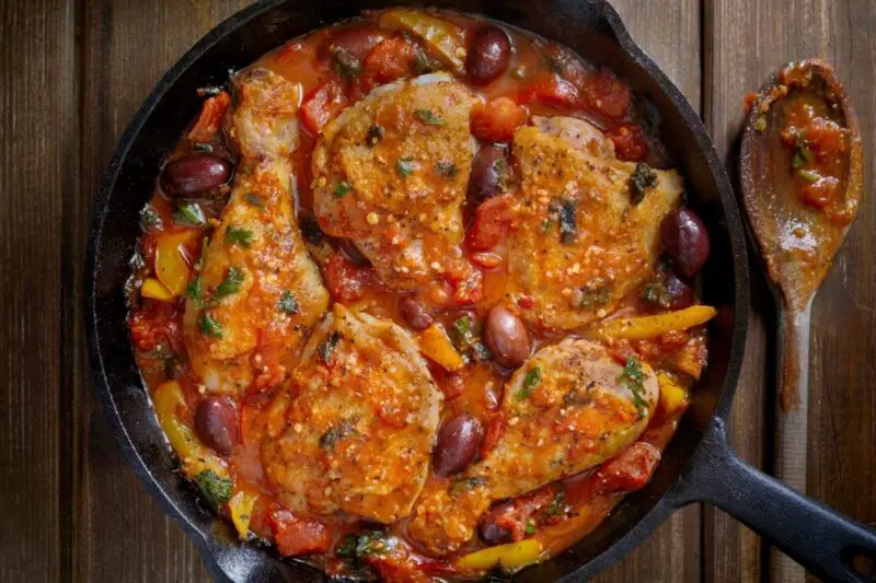 Chicken Cacciatore - Pollo Alla Cacciatora Recipe From Inside The Rustic Kitchen