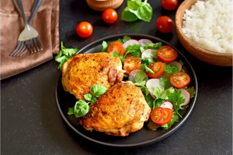 Oven Baked Chicken Thighs (With Crispy Skin!) Recipe From On My Kid's Plate