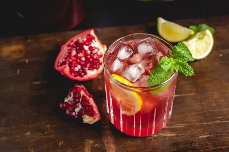 Pomegranate Mojito Mocktail