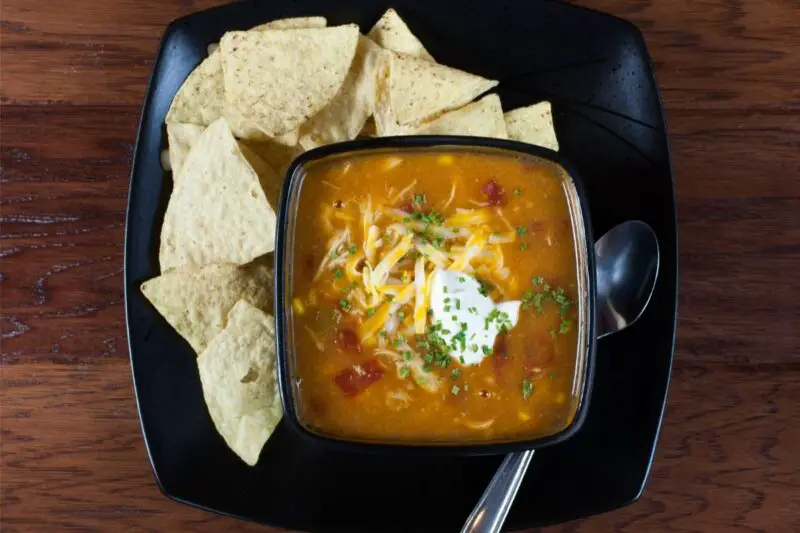 Pressure-Cooker Chicken Enchilada Soup