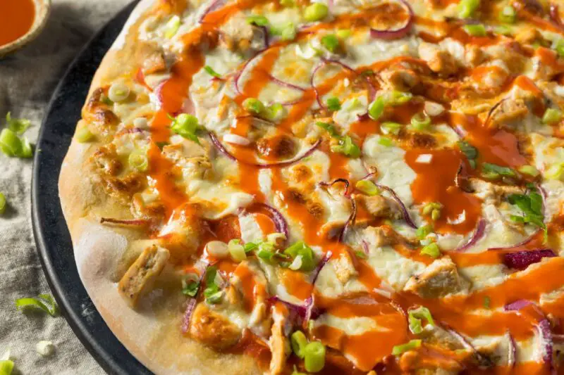 Baked Buffalo Chicken Pizza