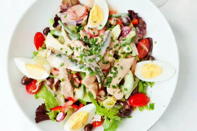 Chicken Nicoise Pasta Salad