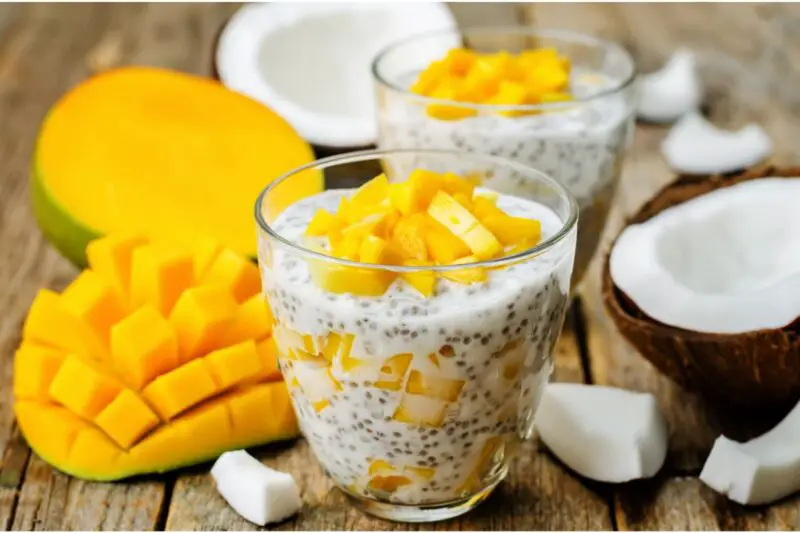 Coconut Mango Tapioca Pudding