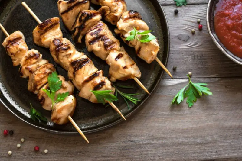 Grilled Lemon Chicken Skewers