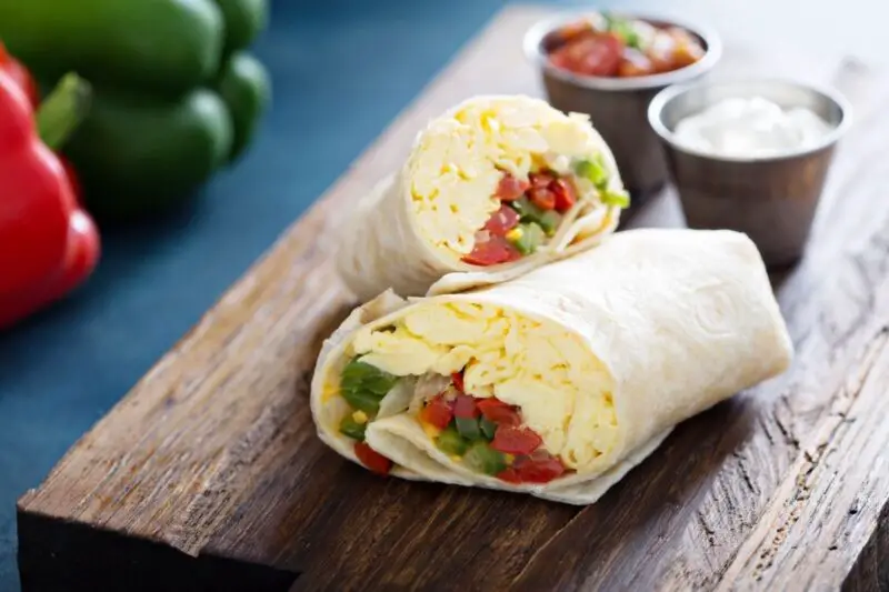 Chicken and Egg burrito