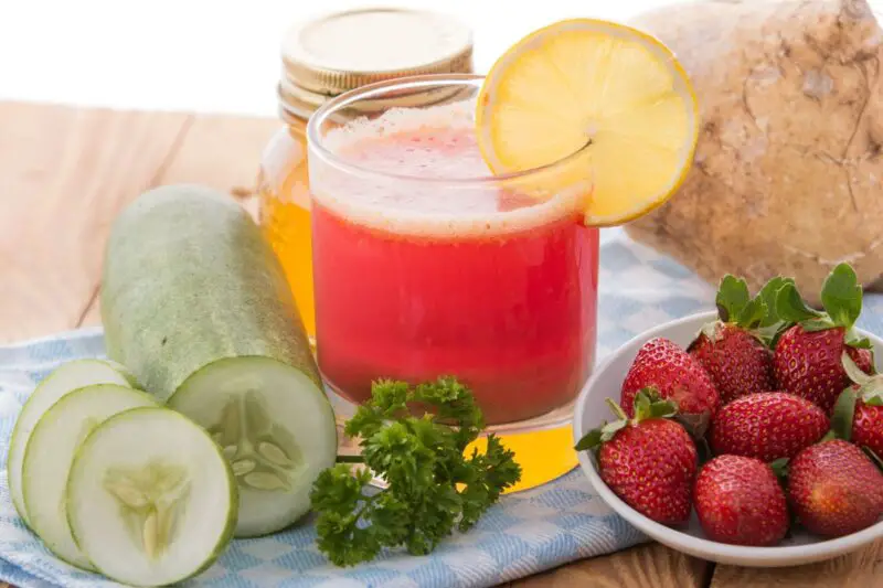 Cucumber Juice With Strawberry