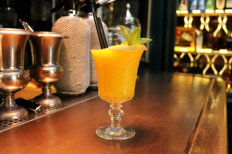 Mango Passion Fruit Rum Cocktail