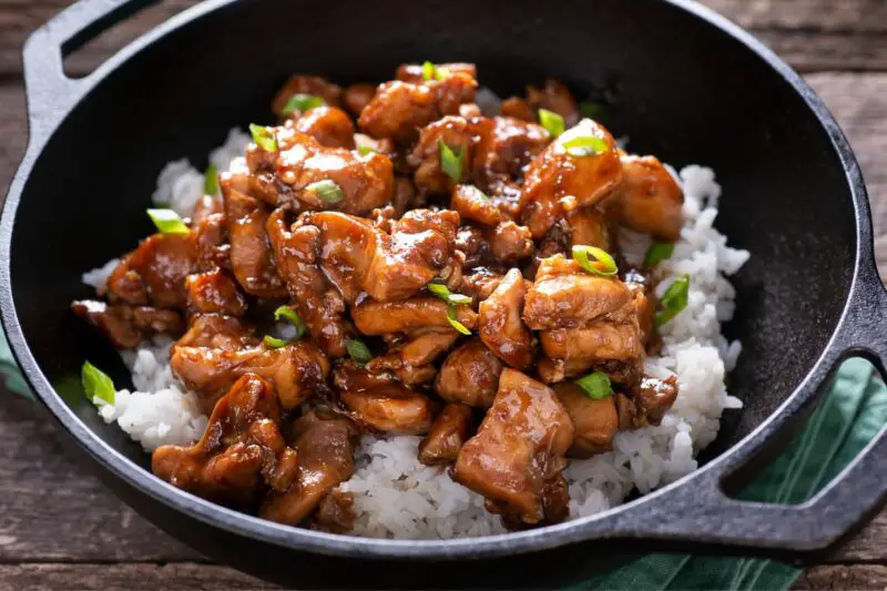 Bourbon Chicken and Rice